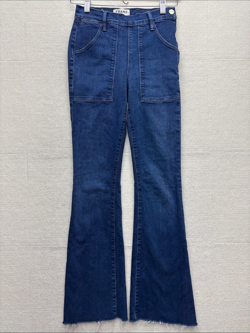 Frame Denim Indigo High-Rise Flare Jeans 25 Le Flare de Francoise